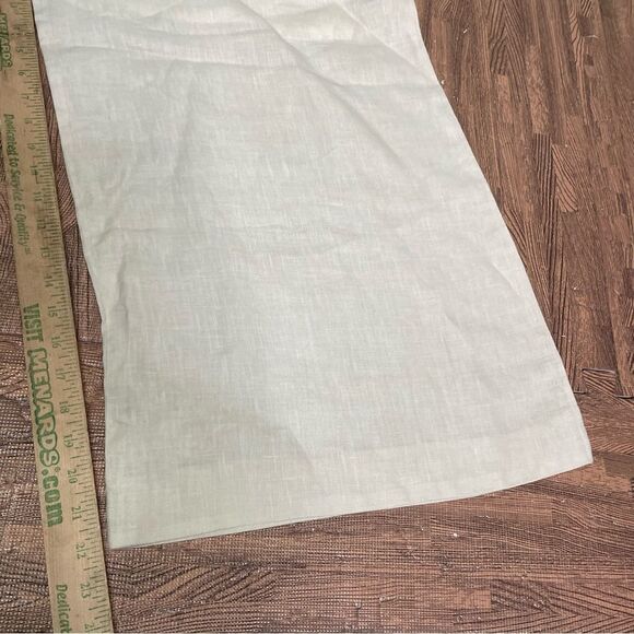 EUN HWA Paris Tan Linen Wide Leg‎ Culottes Cropped Capri Pants Lagenlook 46 - Picture 2 of 5